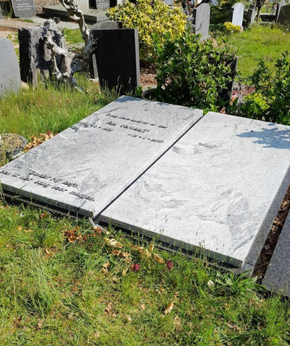 liggende grafsteen